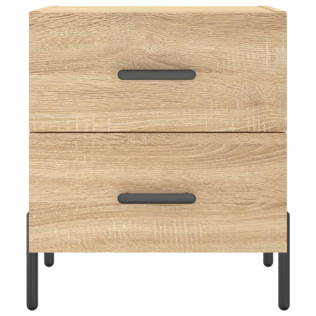 Tables de chevet 2 pcs. Chêne Sonoma 40x35x47,5 cm matériau bois