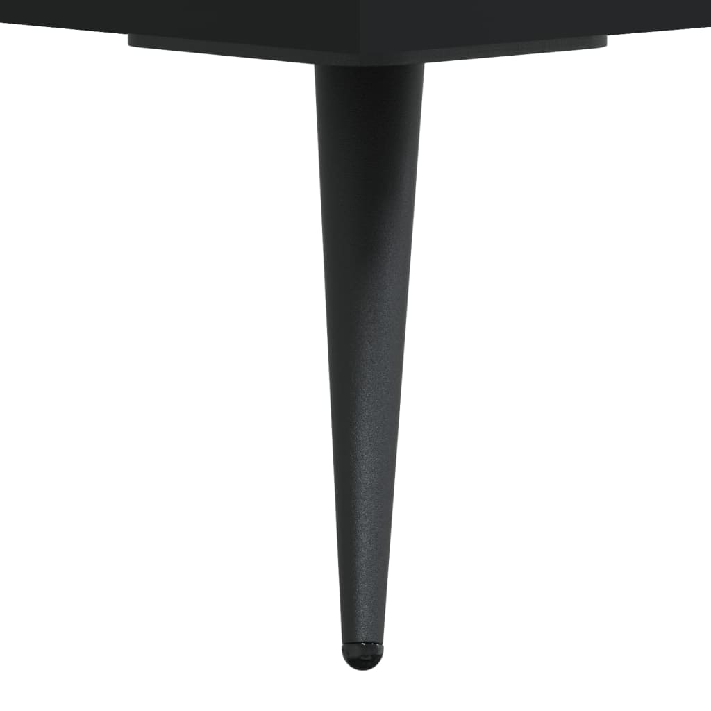 Tables de chevet 2 pcs. Noir 40x35x47,5 cm en bois
