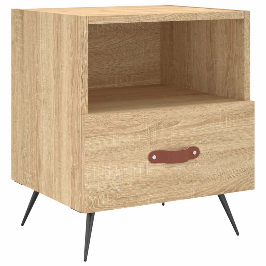 Tables de chevet 2 pcs. Chêne Sonoma 40x35x47,5 cm matériau bois
