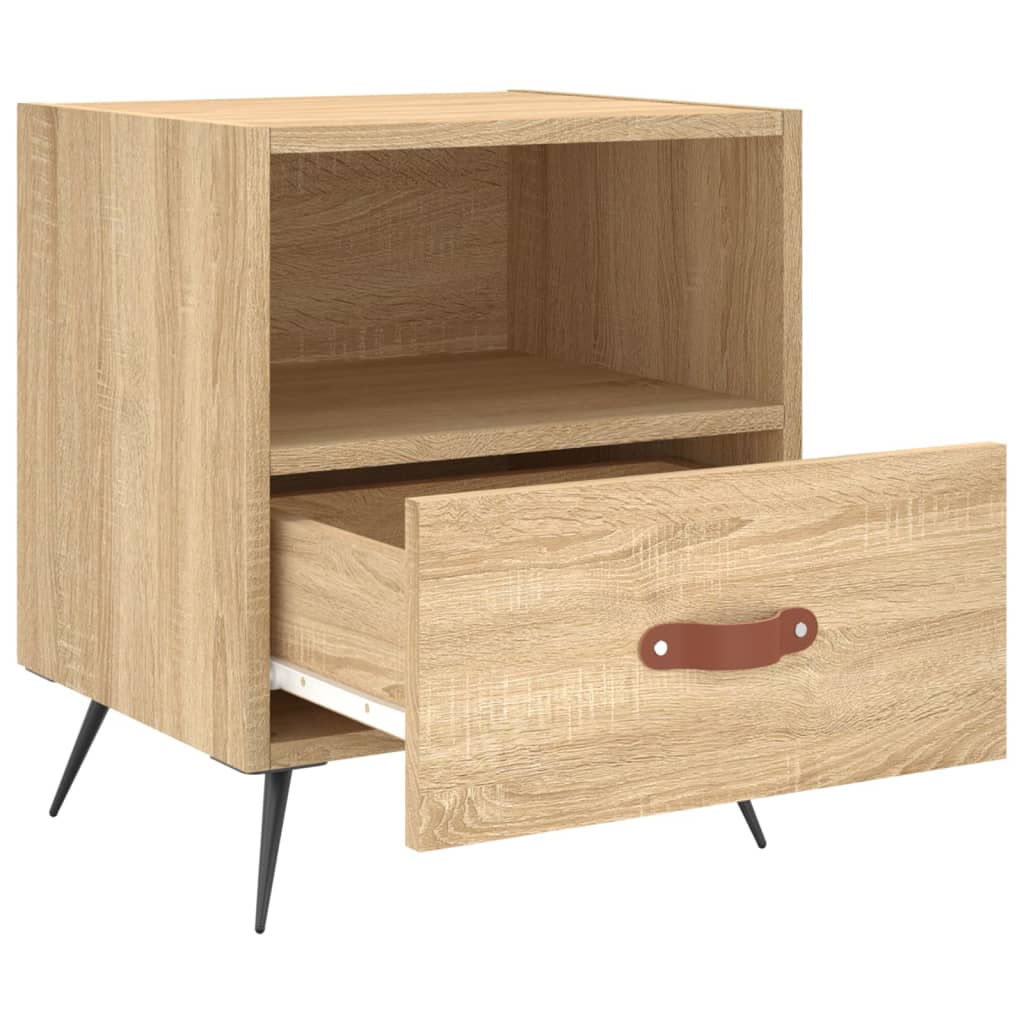 Tables de chevet 2 pcs. Chêne Sonoma 40x35x47,5 cm matériau bois