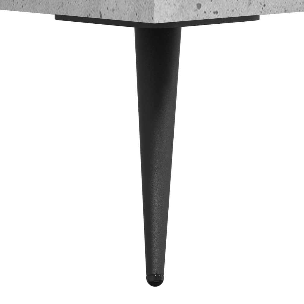 Bedside tables 2 pcs. Concrete grey 40x35x47.5 cm wood material