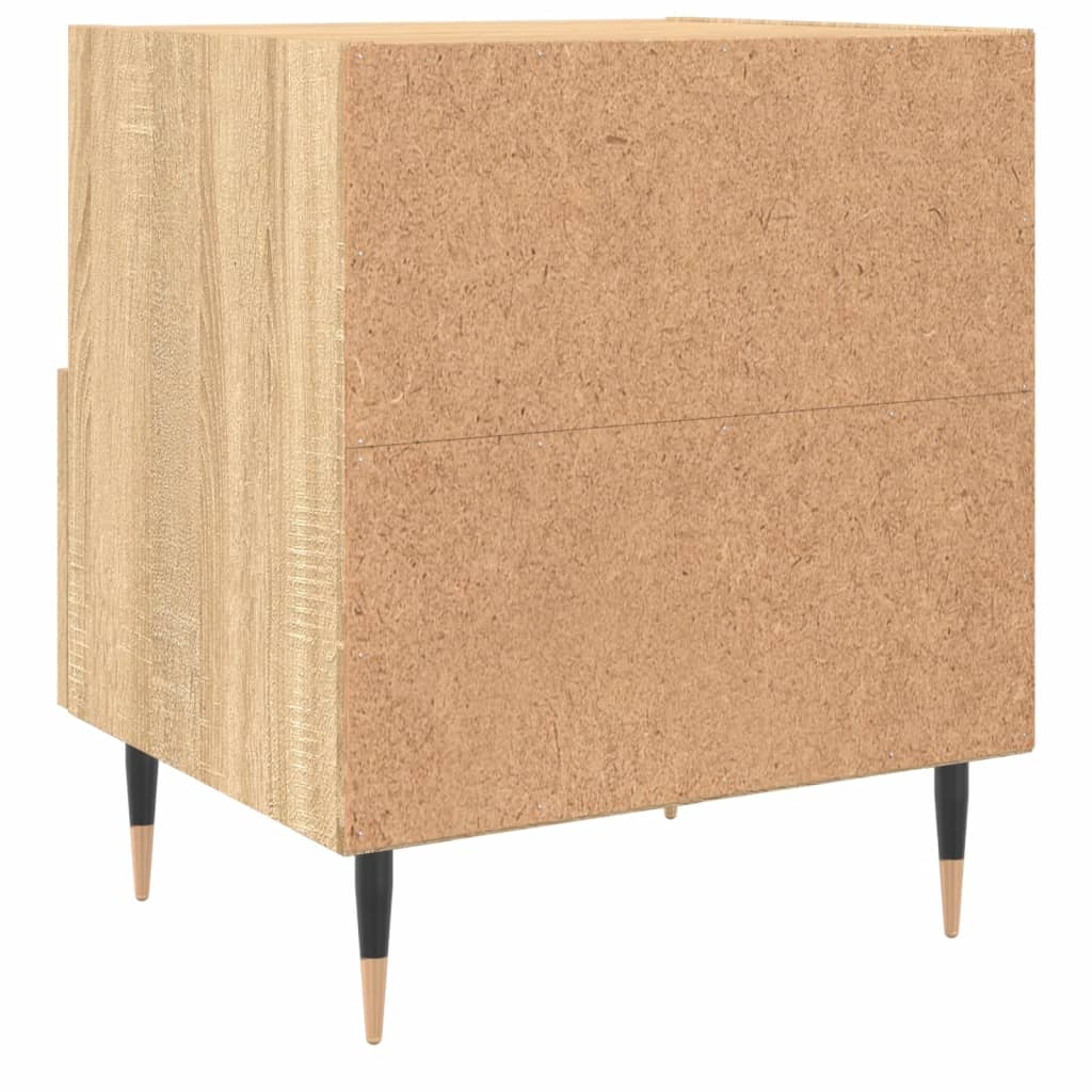 Tables de chevet 2 pcs. Chêne Sonoma 40x35x47,5 cm matériau bois