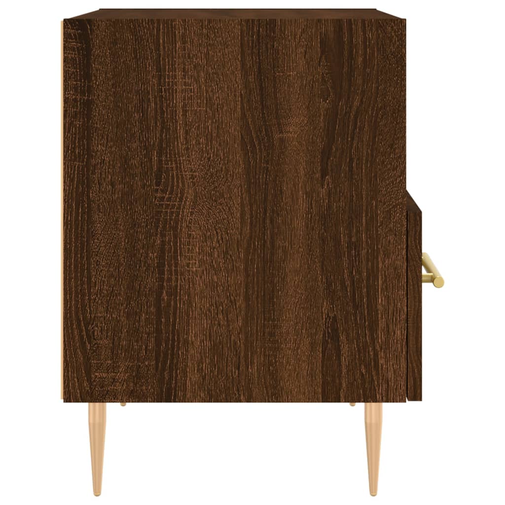 Nachttische 2Stk. Braun Eichen-Optik 40x35x47,5cm Holzwerkstoff