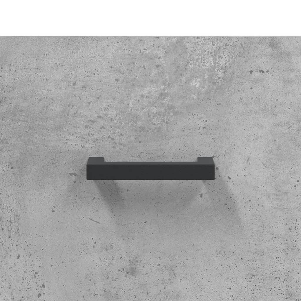 Bedside tables 2 pcs. Concrete grey 40x35x47.5 cm wood material