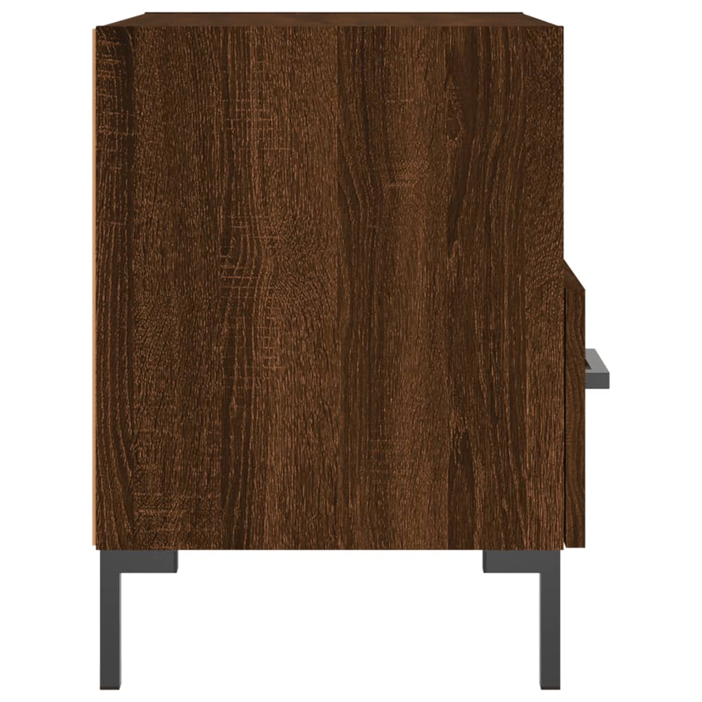 Tables de chevet 2pcs. Aspect chêne brun 40x35x47,5cm matériau bois