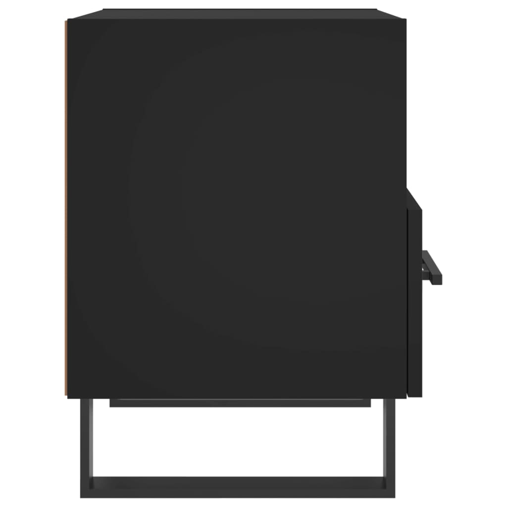 Tables de chevet 2 pcs. Noir 40x35x47,5 cm en bois