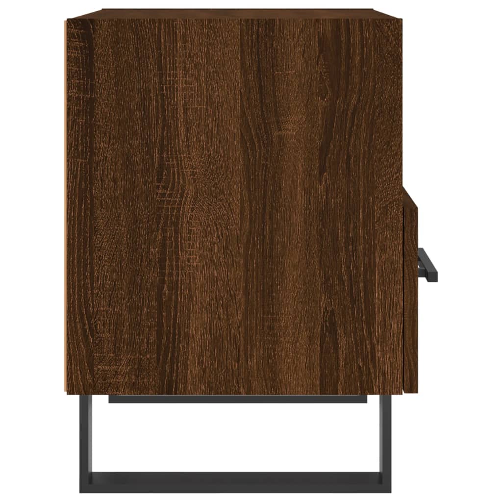 Tables de chevet 2pcs. Aspect chêne brun 40x35x47,5cm matériau bois