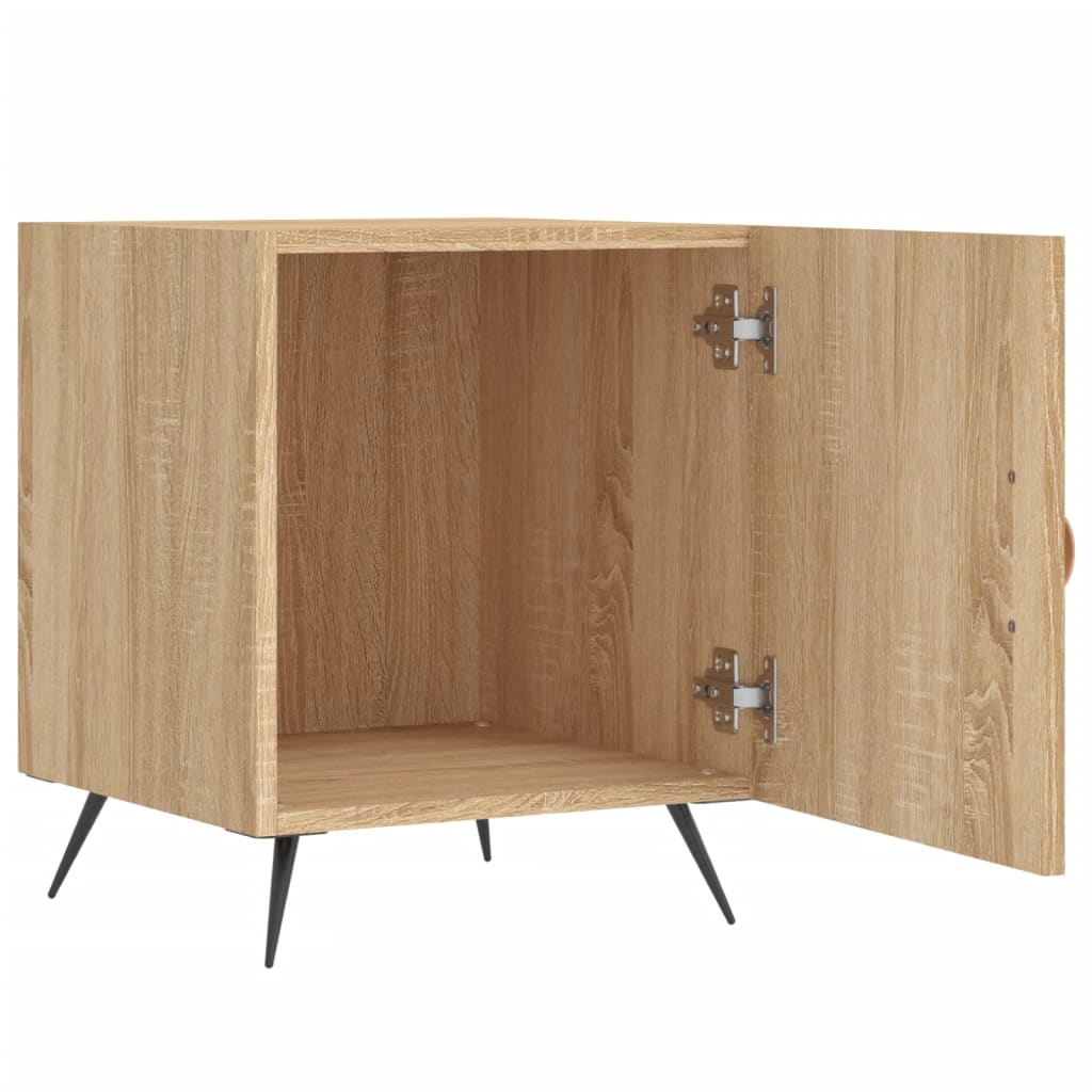 Tables de chevet 2 pcs. Chêne Sonoma 40x40x50 cm matériau bois