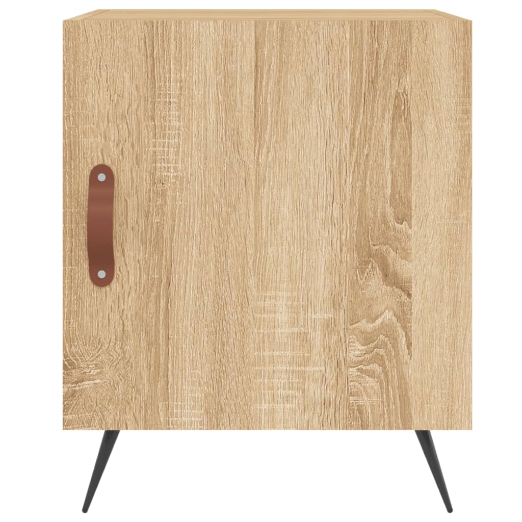 Tables de chevet 2 pcs. Chêne Sonoma 40x40x50 cm matériau bois
