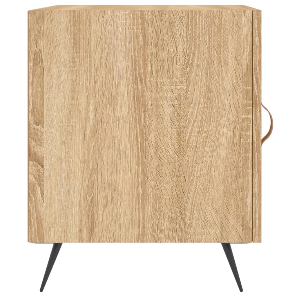 Tables de chevet 2 pcs. Chêne Sonoma 40x40x50 cm matériau bois