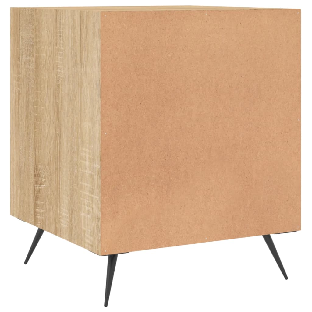 Tables de chevet 2 pcs. Chêne Sonoma 40x40x50 cm matériau bois