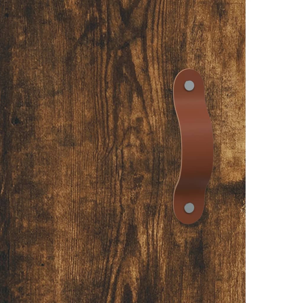 Tables de chevet 2 pcs. chêne fumé 40x40x50 cm matériau bois