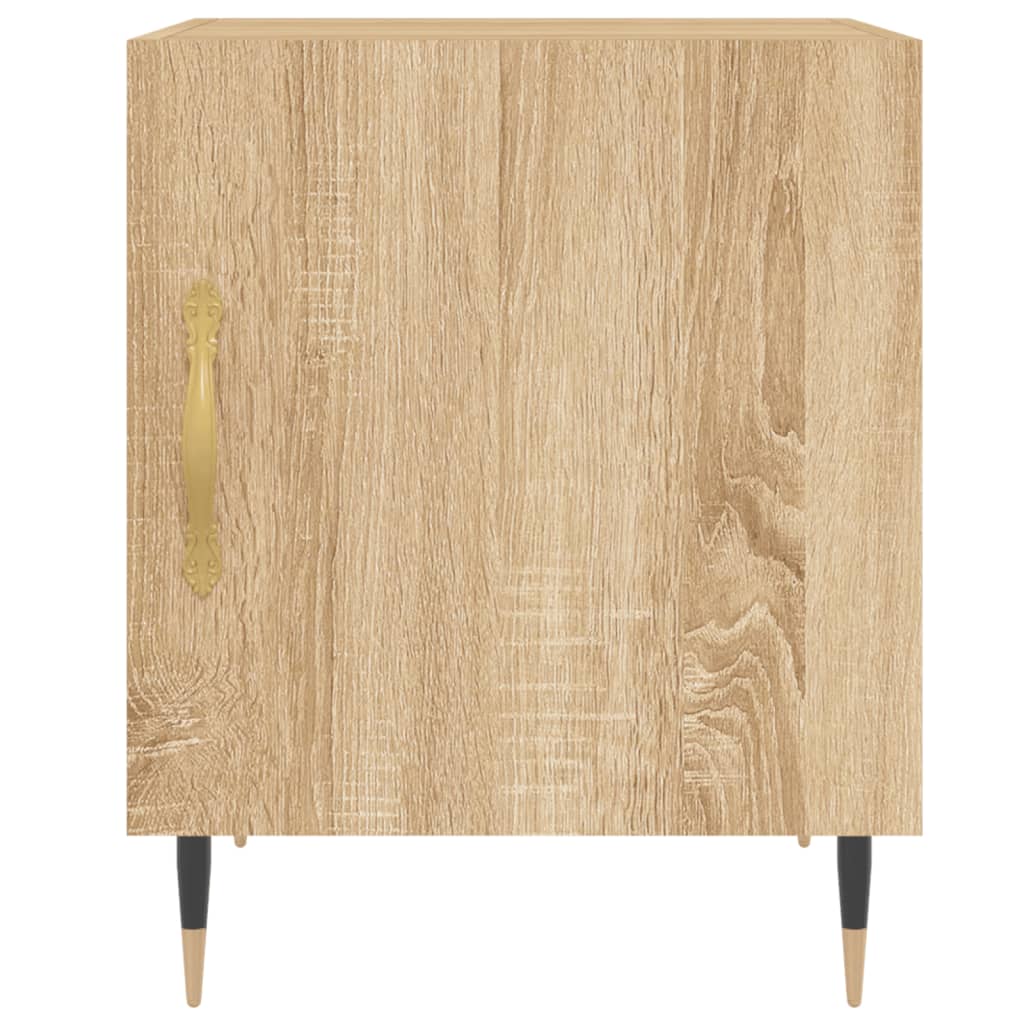 Tables de chevet 2 pcs. Chêne Sonoma 40x40x50 cm matériau bois