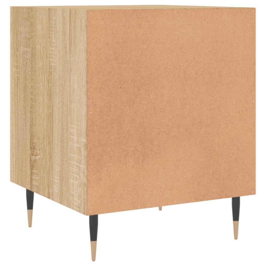 Tables de chevet 2 pcs. Chêne Sonoma 40x40x50 cm matériau bois
