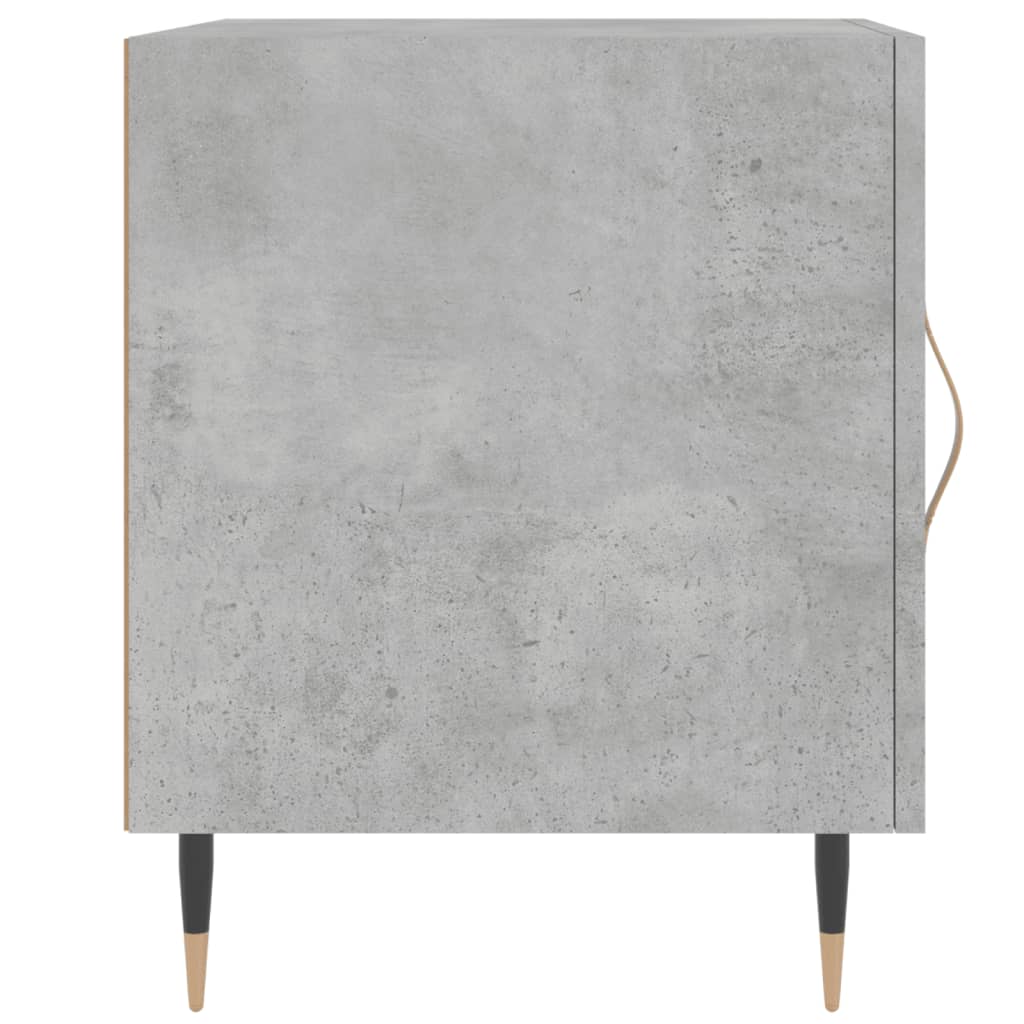 Bedside tables 2 pcs. Concrete grey 40x40x50 cm wood material