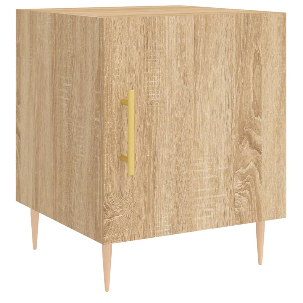 Tables de chevet 2 pcs. Chêne Sonoma 40x40x50 cm matériau bois