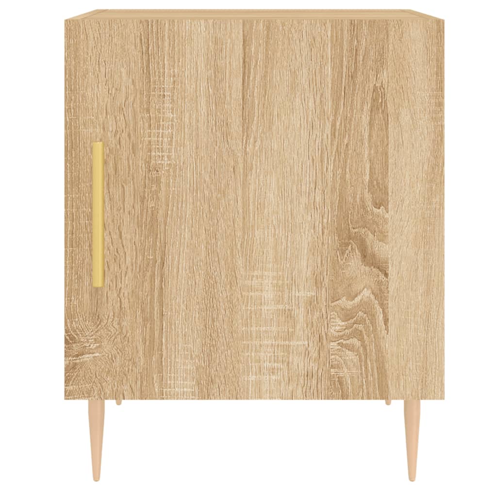 Tables de chevet 2 pcs. Chêne Sonoma 40x40x50 cm matériau bois