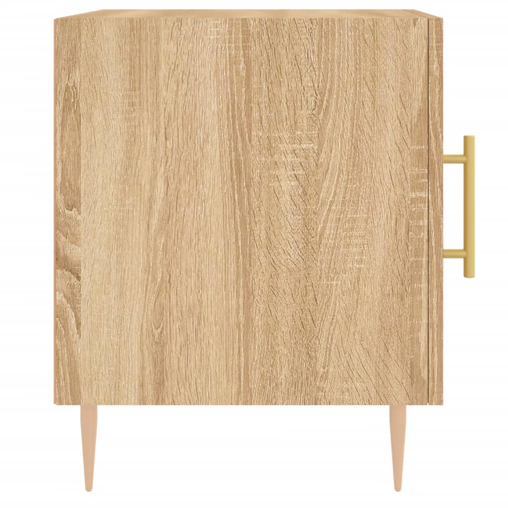 Tables de chevet 2 pcs. Chêne Sonoma 40x40x50 cm matériau bois