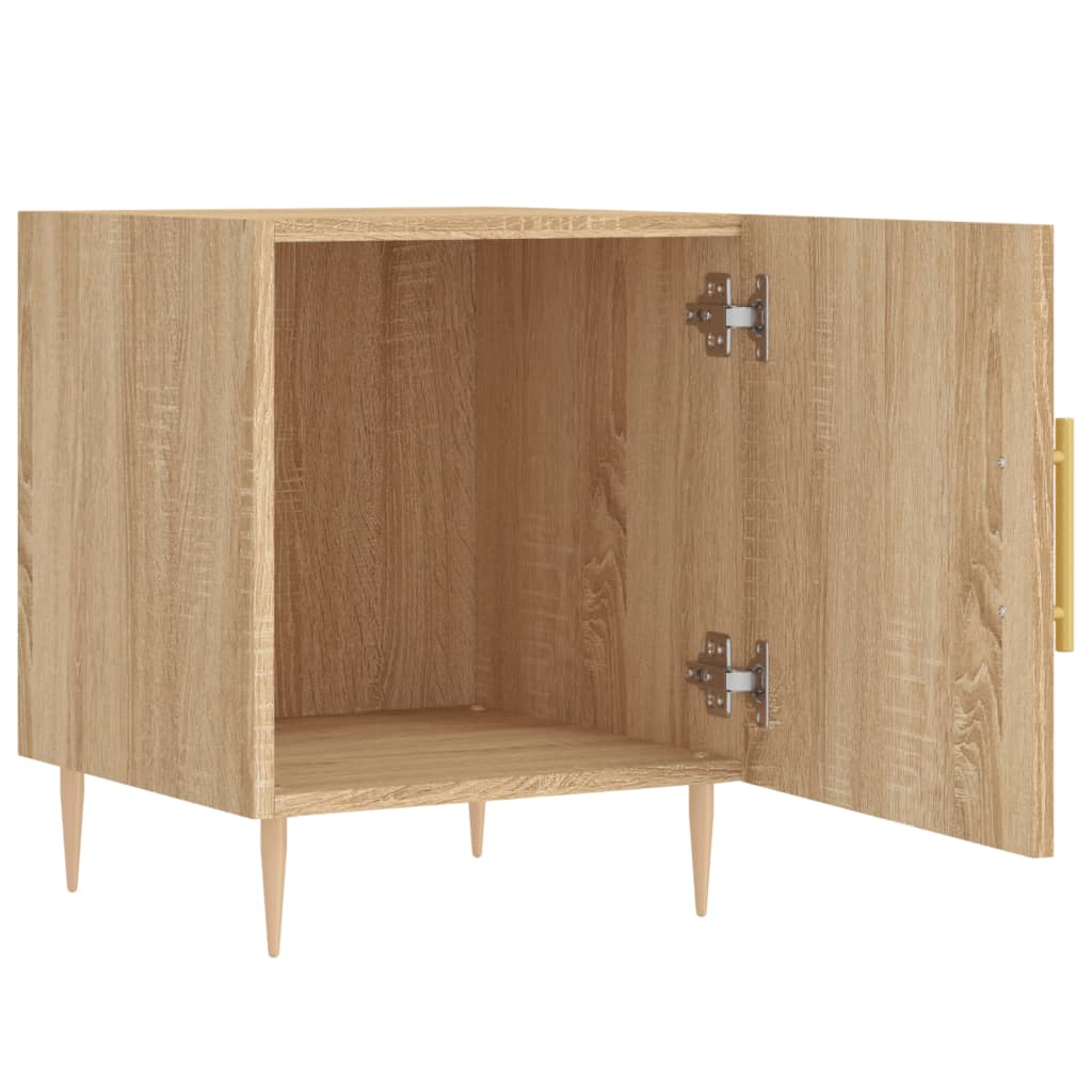 Tables de chevet 2 pcs. Chêne Sonoma 40x40x50 cm matériau bois
