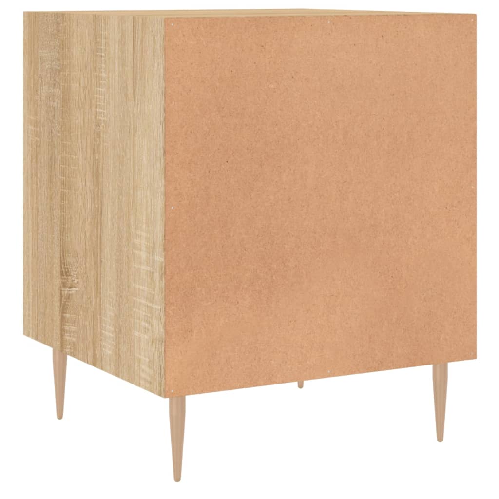 Tables de chevet 2 pcs. Chêne Sonoma 40x40x50 cm matériau bois