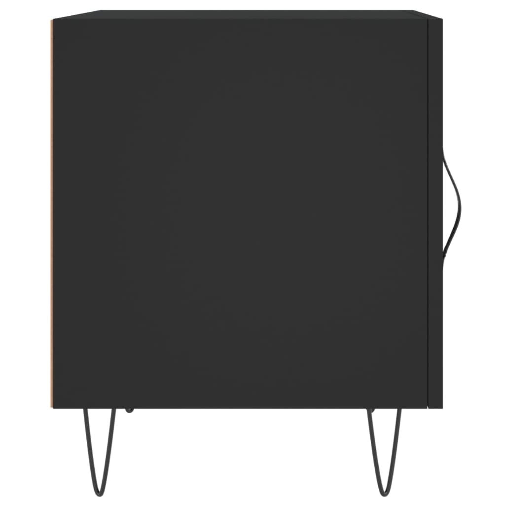Tables de chevet 2 pcs. Noir 40x40x50 cm en bois