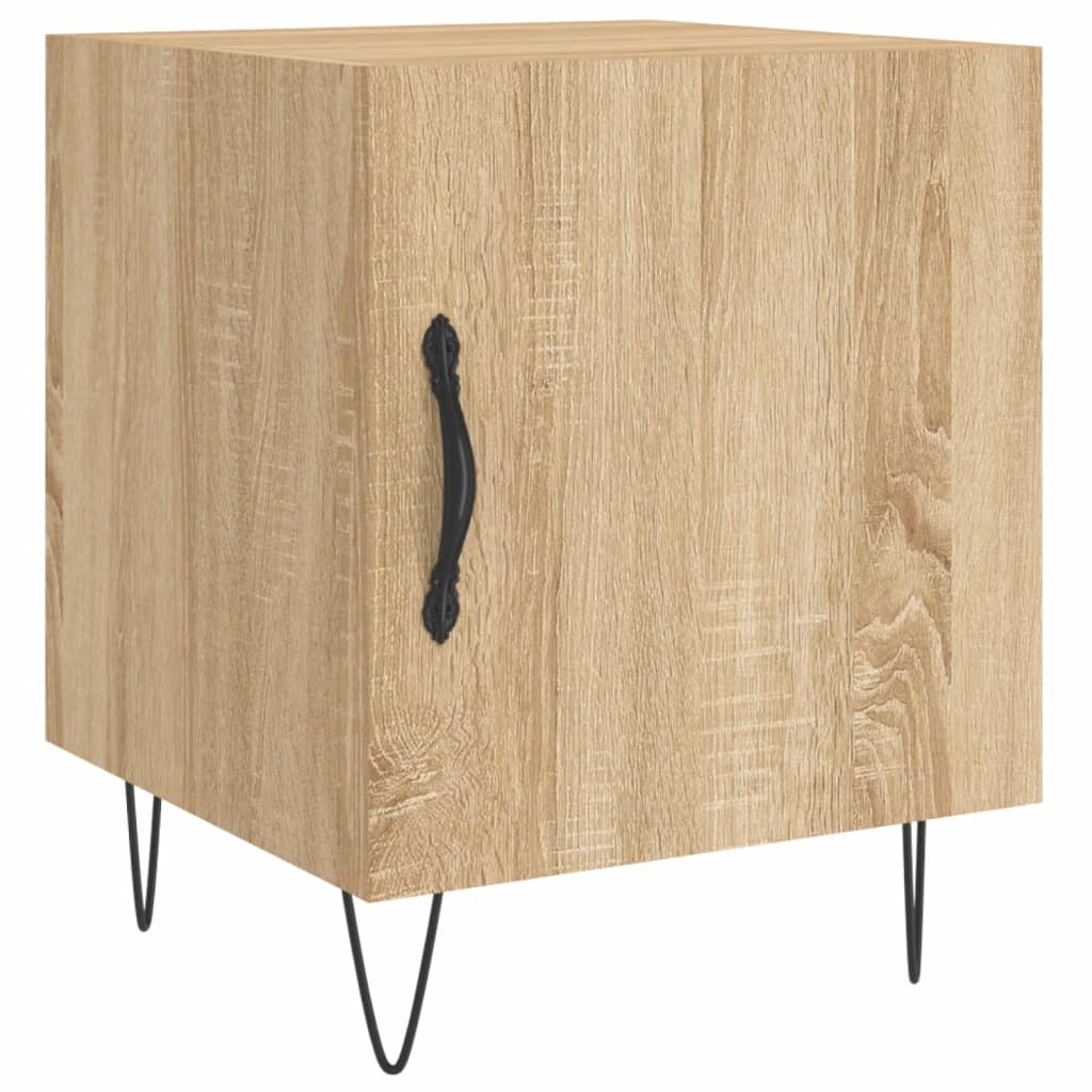 Tables de chevet 2 pcs. Chêne Sonoma 40x40x50 cm matériau bois