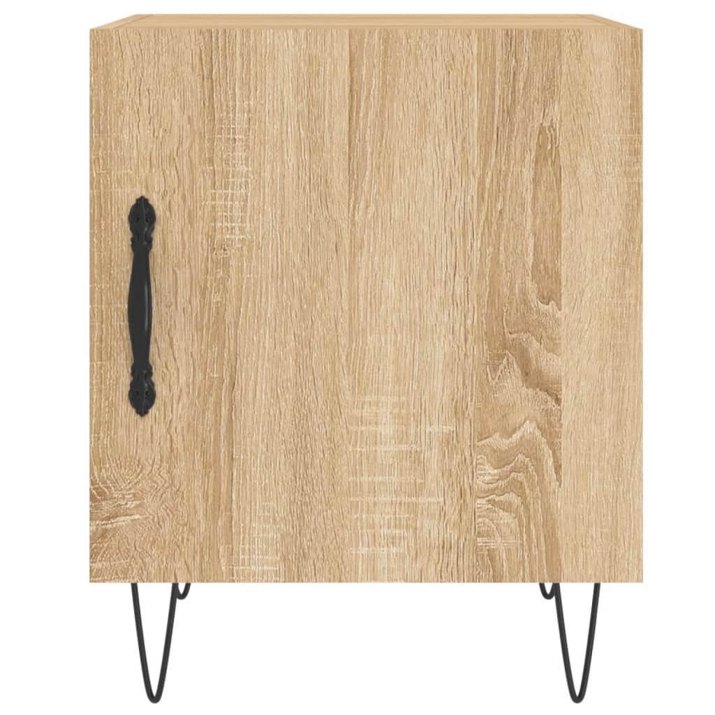 Tables de chevet 2 pcs. Chêne Sonoma 40x40x50 cm matériau bois
