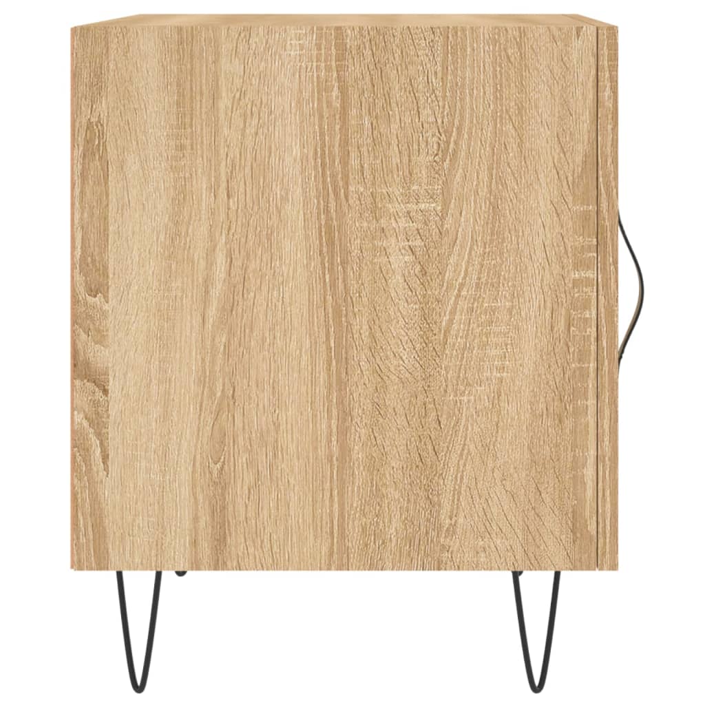 Tables de chevet 2 pcs. Chêne Sonoma 40x40x50 cm matériau bois