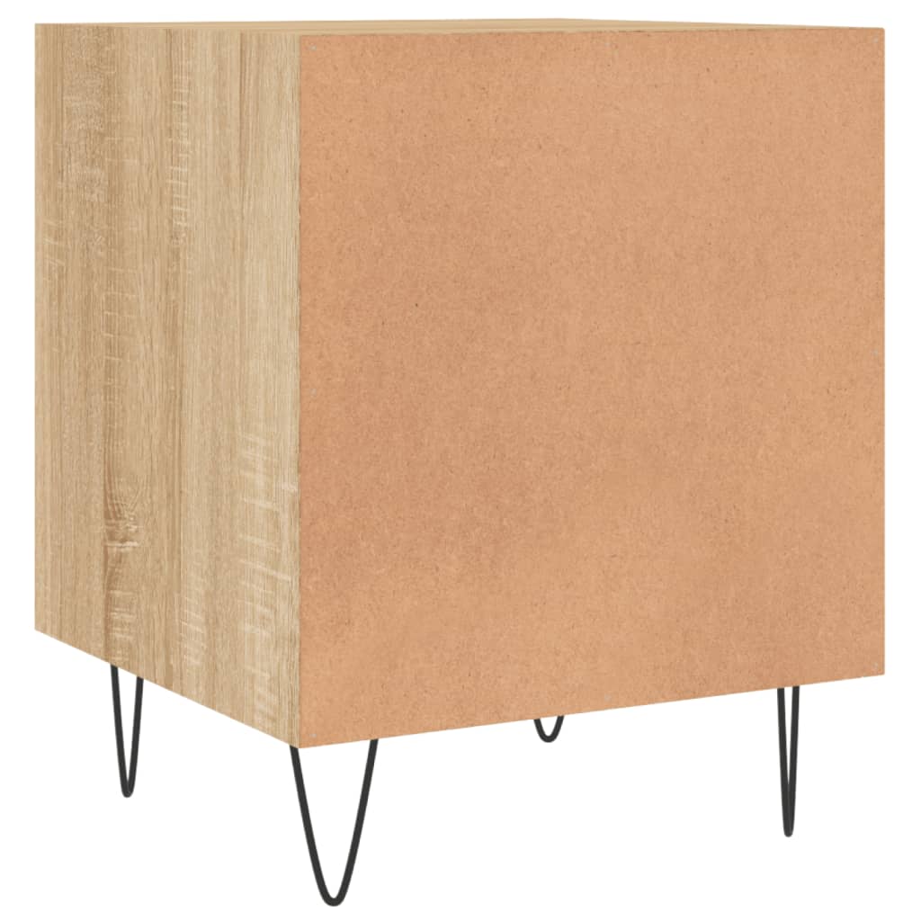 Tables de chevet 2 pcs. Chêne Sonoma 40x40x50 cm matériau bois