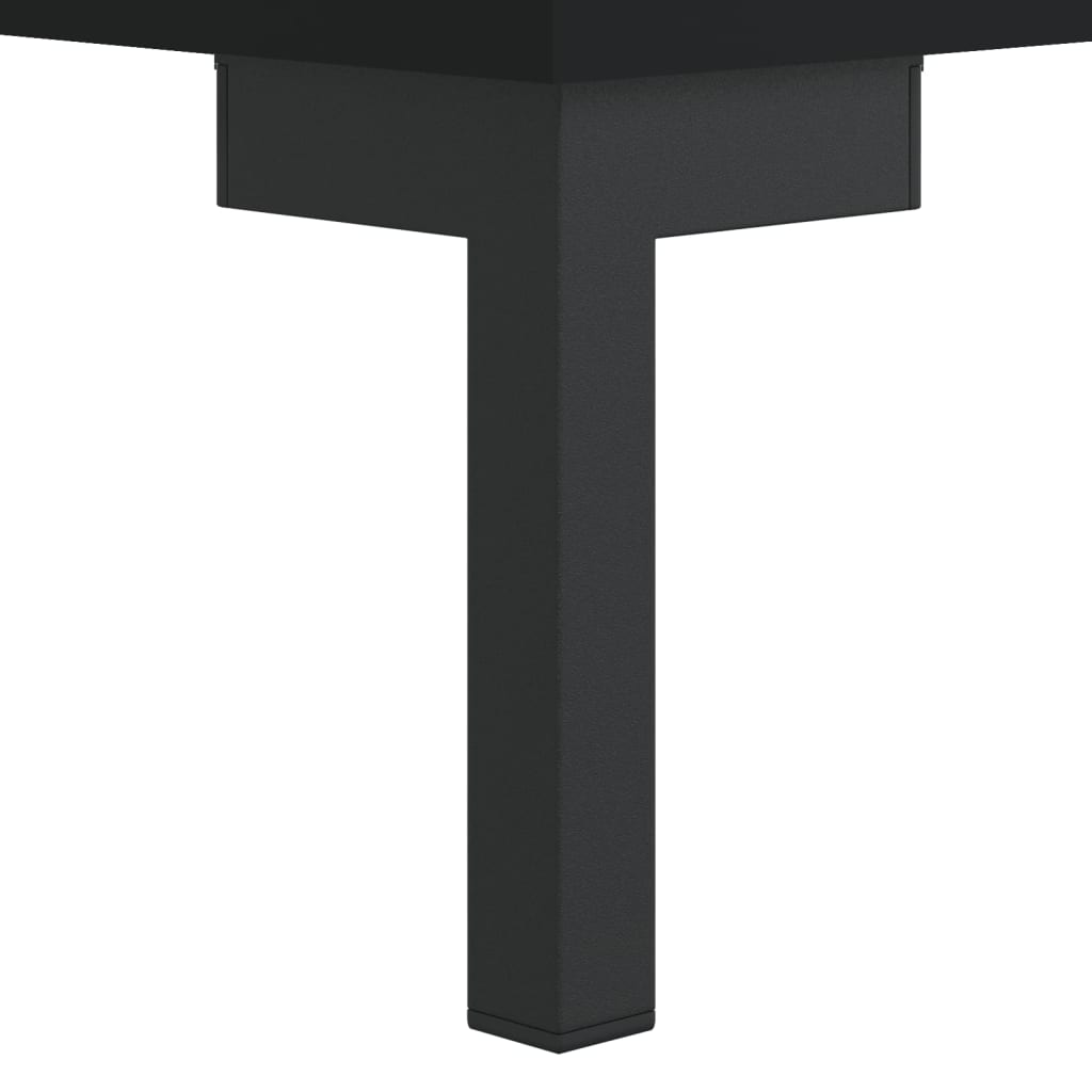 Table de chevet noire 40x40x50 cm en bois