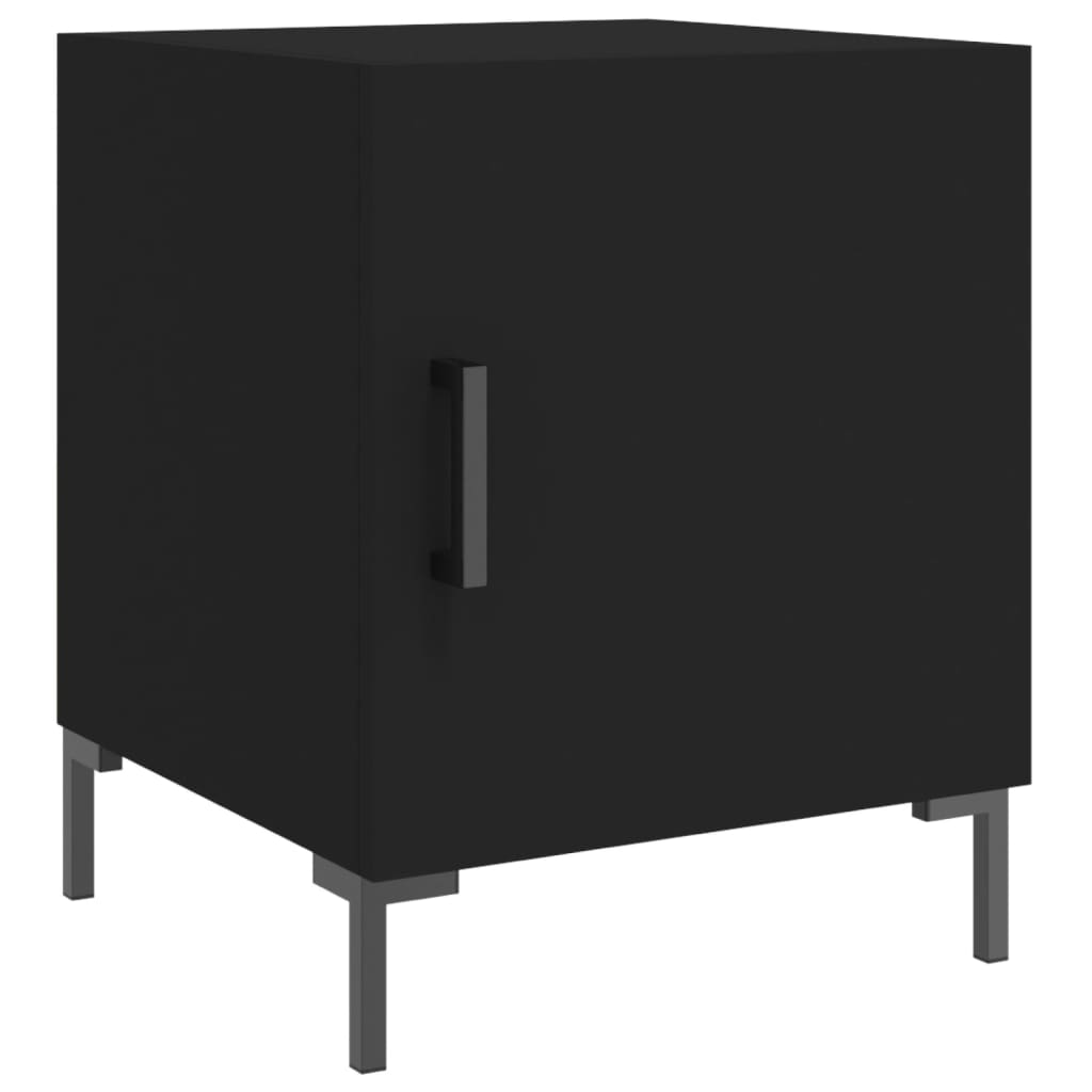 Tables de chevet 2 pcs. Noir 40x40x50 cm en bois