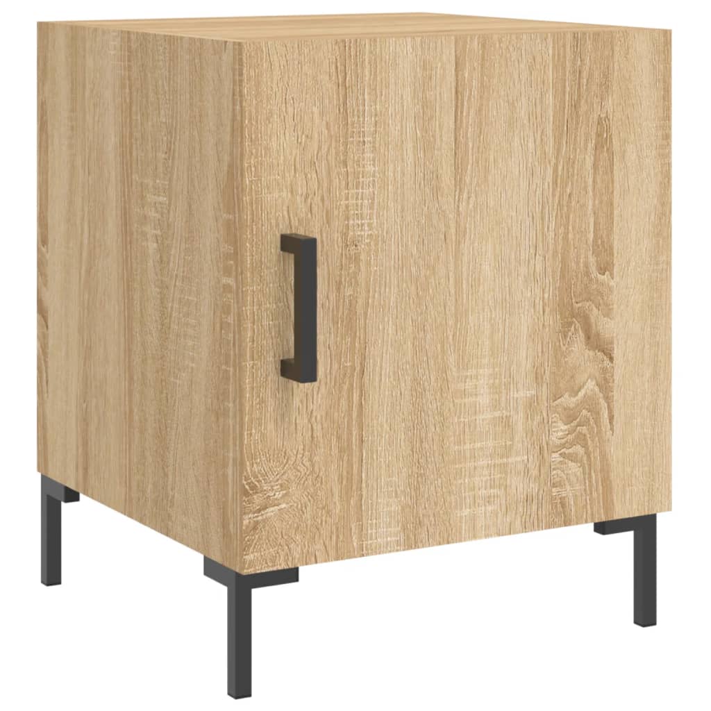 Tables de chevet 2 pcs. Chêne Sonoma 40x40x50 cm matériau bois