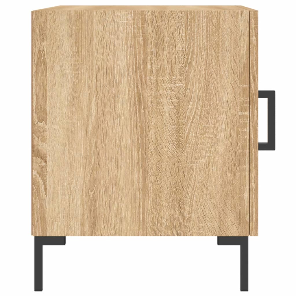 Tables de chevet 2 pcs. Chêne Sonoma 40x40x50 cm matériau bois