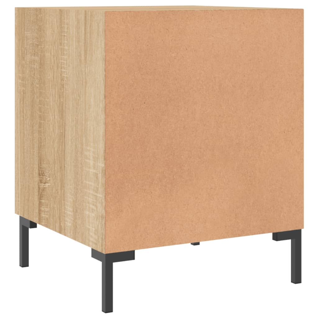 Tables de chevet 2 pcs. Chêne Sonoma 40x40x50 cm matériau bois