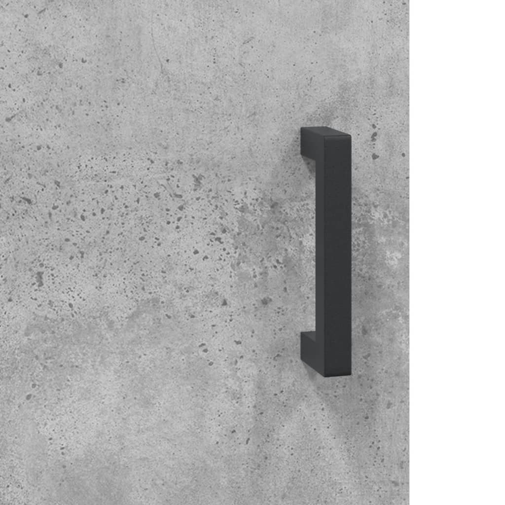 Bedside tables 2 pcs. Concrete grey 40x40x50 cm wood material