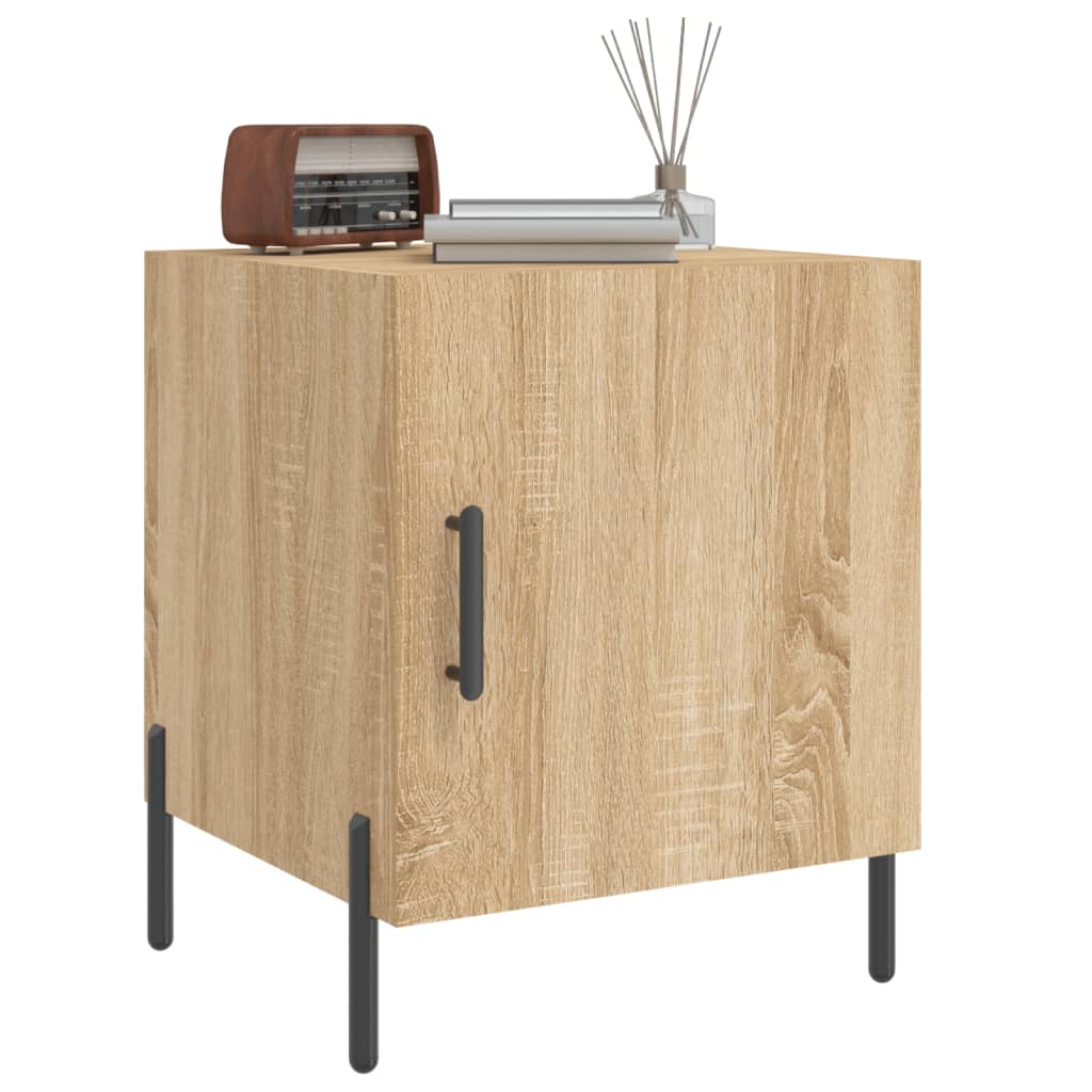 Tables de chevet 2 pcs. Chêne Sonoma 40x40x50 cm matériau bois