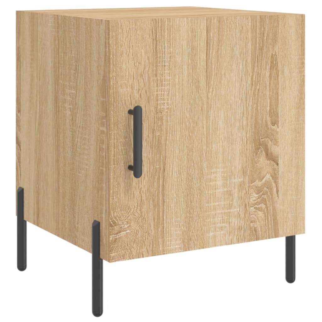 Tables de chevet 2 pcs. Chêne Sonoma 40x40x50 cm matériau bois