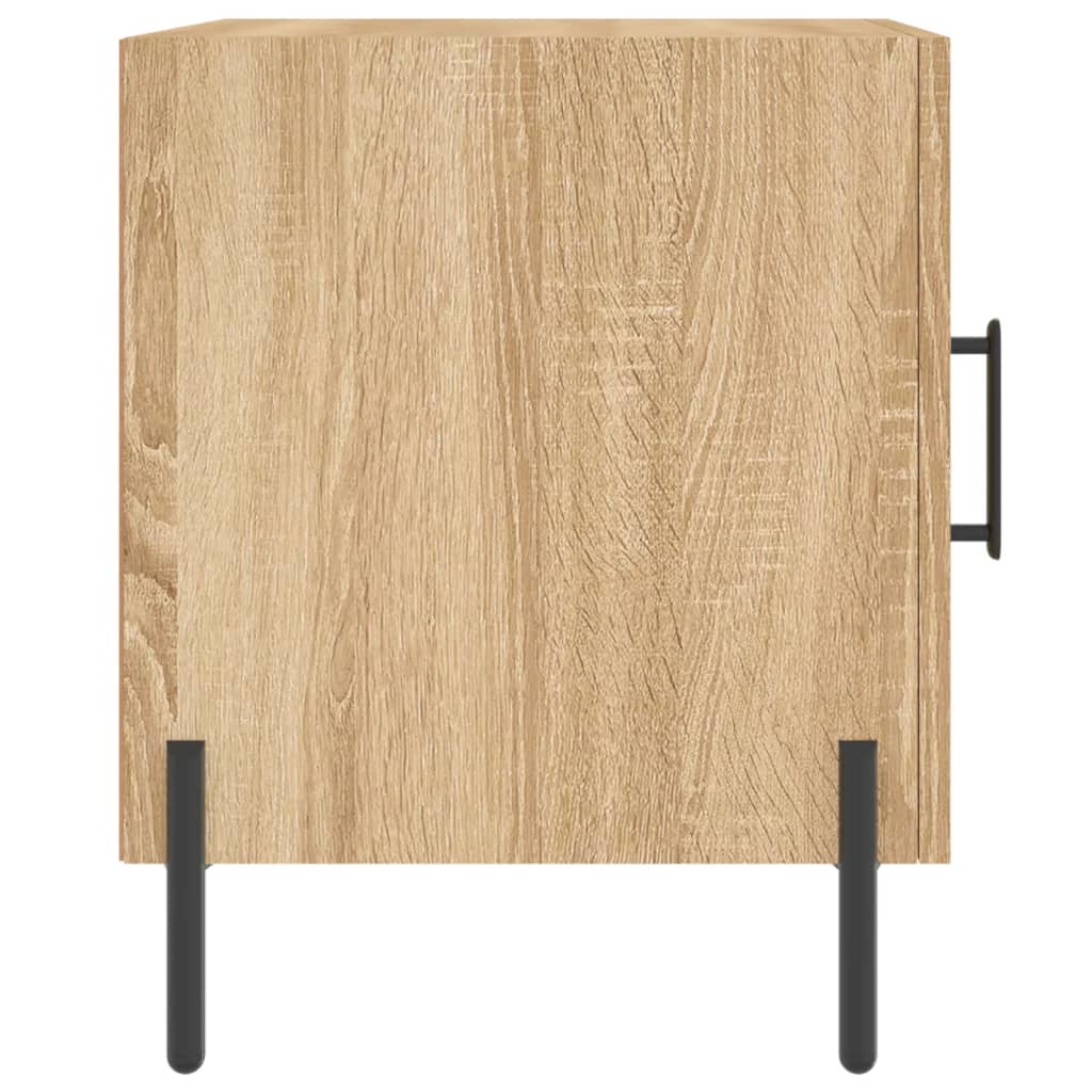 Tables de chevet 2 pcs. Chêne Sonoma 40x40x50 cm matériau bois