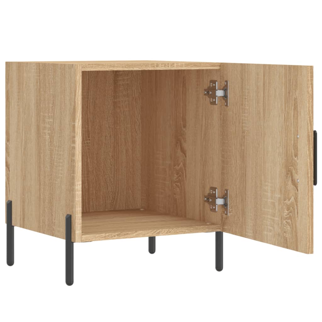 Tables de chevet 2 pcs. Chêne Sonoma 40x40x50 cm matériau bois