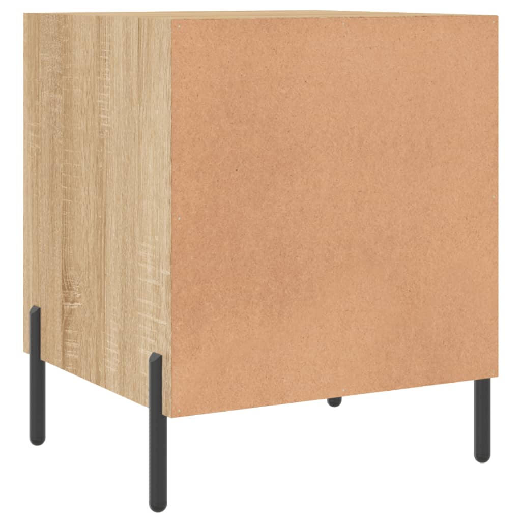 Tables de chevet 2 pcs. Chêne Sonoma 40x40x50 cm matériau bois