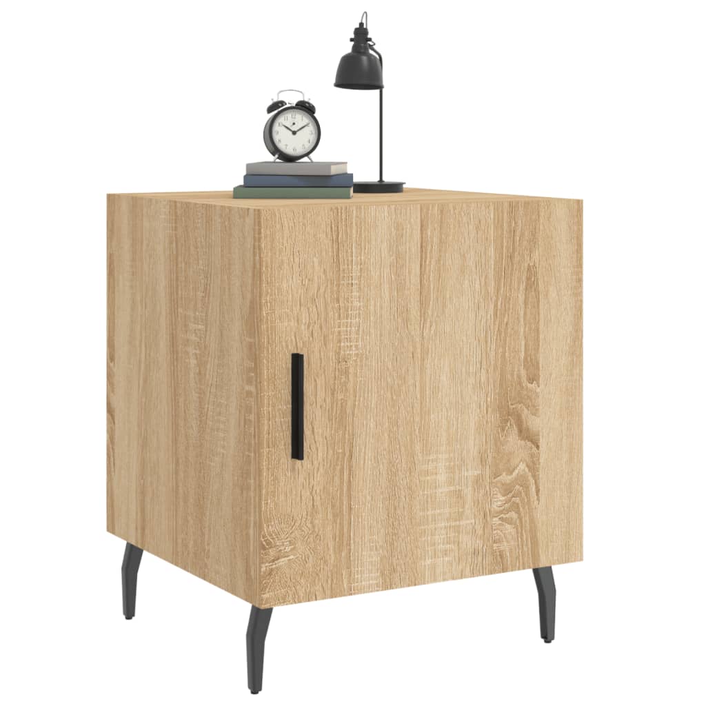 Tables de chevet 2 pcs. Chêne Sonoma 40x40x50 cm matériau bois