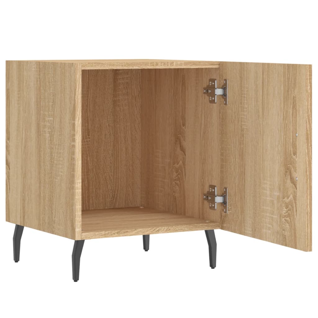 Tables de chevet 2 pcs. Chêne Sonoma 40x40x50 cm matériau bois