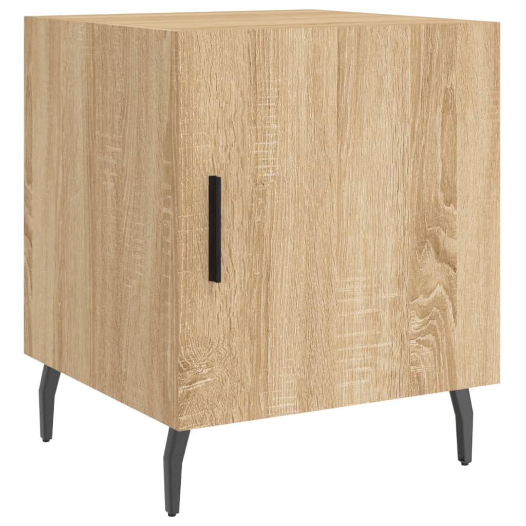 Tables de chevet 2 pcs. Chêne Sonoma 40x40x50 cm matériau bois