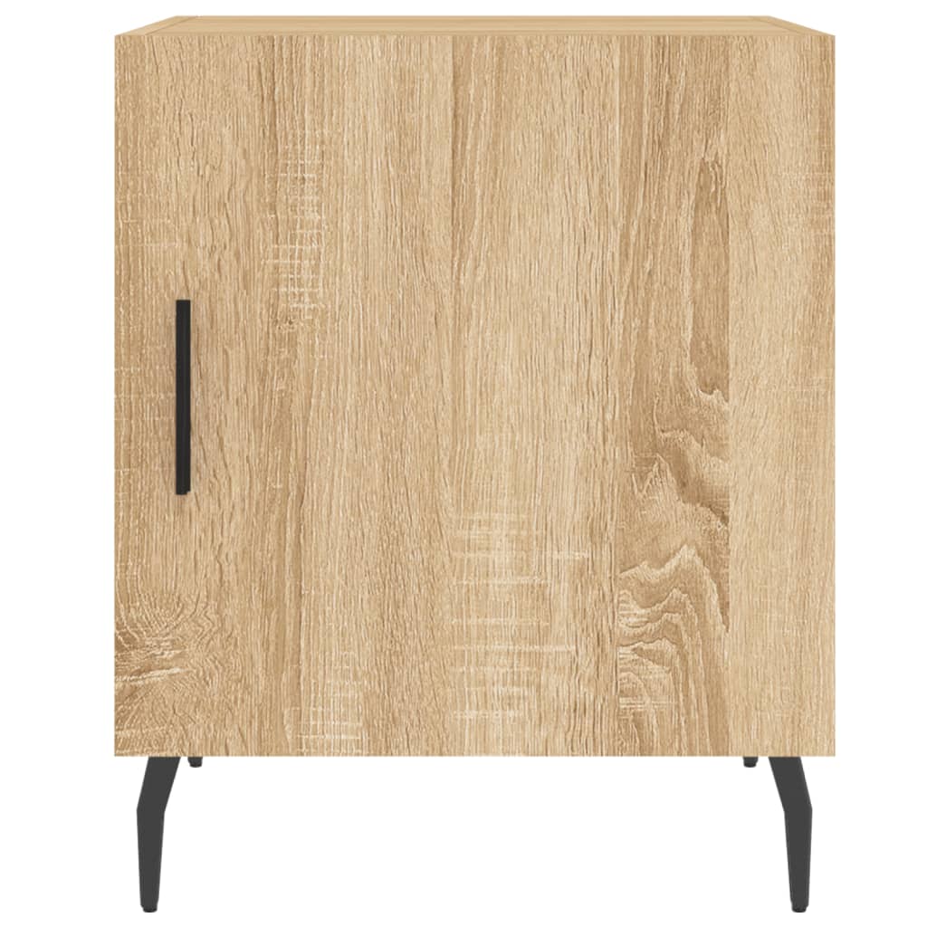 Tables de chevet 2 pcs. Chêne Sonoma 40x40x50 cm matériau bois