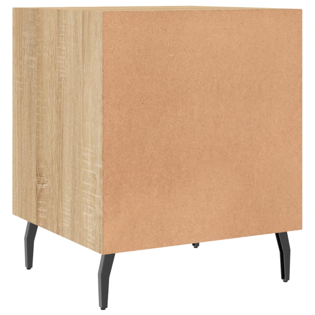 Tables de chevet 2 pcs. Chêne Sonoma 40x40x50 cm matériau bois