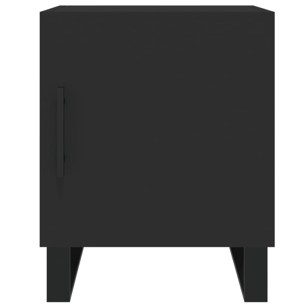 Tables de chevet 2 pcs. Noir 40x40x50 cm en bois