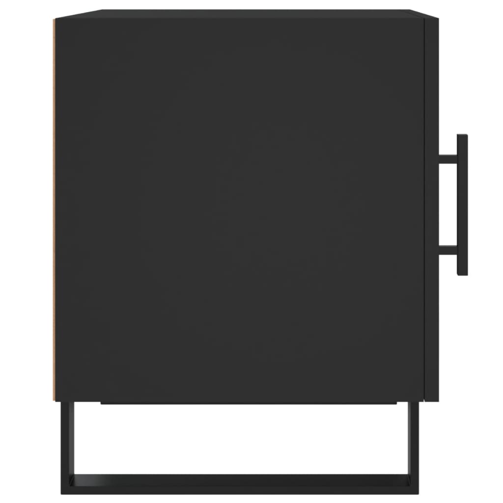 Tables de chevet 2 pcs. Noir 40x40x50 cm en bois