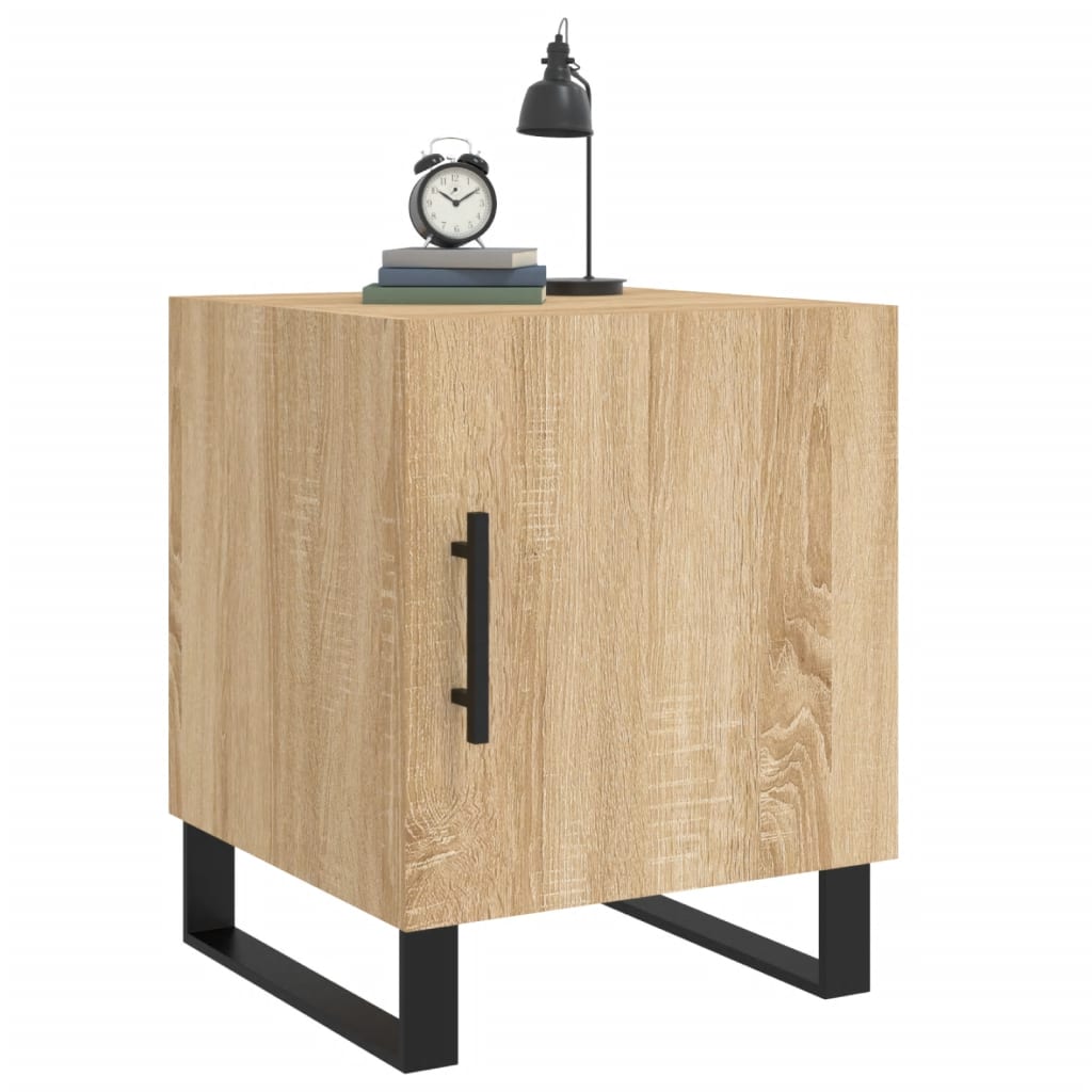 Tables de chevet 2 pcs. Chêne Sonoma 40x40x50 cm matériau bois