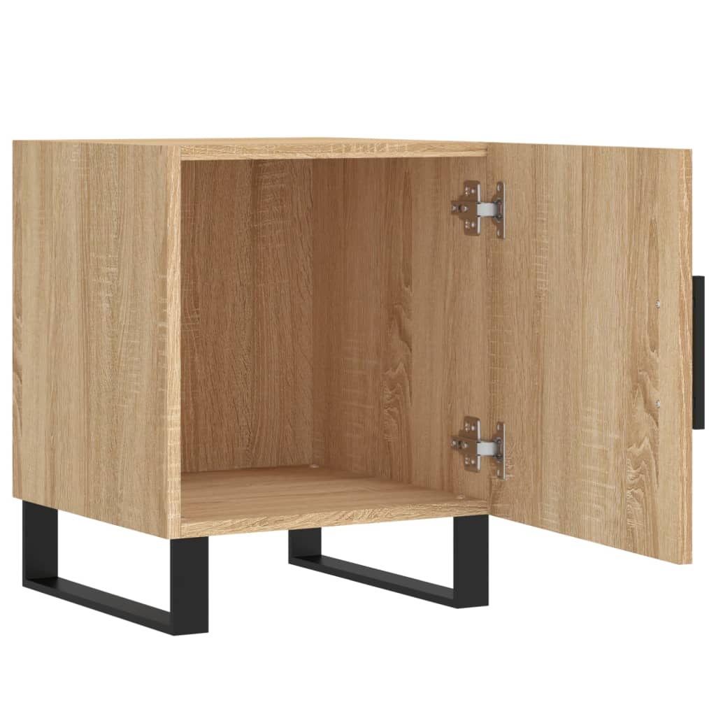 Tables de chevet 2 pcs. Chêne Sonoma 40x40x50 cm matériau bois