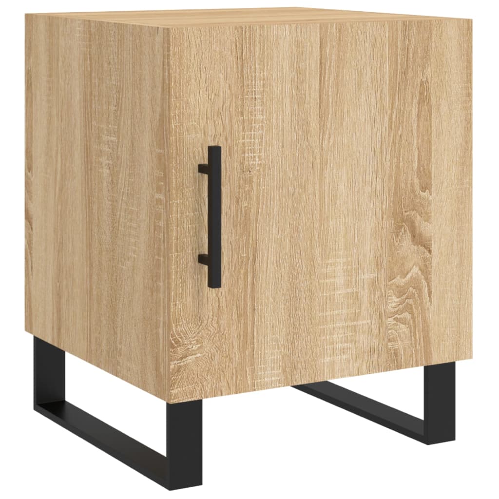 Tables de chevet 2 pcs. Chêne Sonoma 40x40x50 cm matériau bois